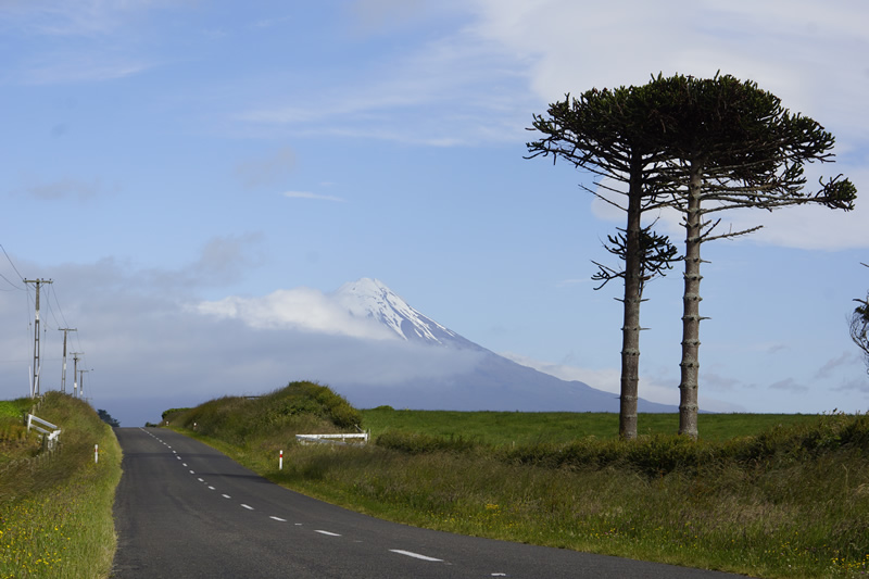 Taranaki (fast) ohne Wolken