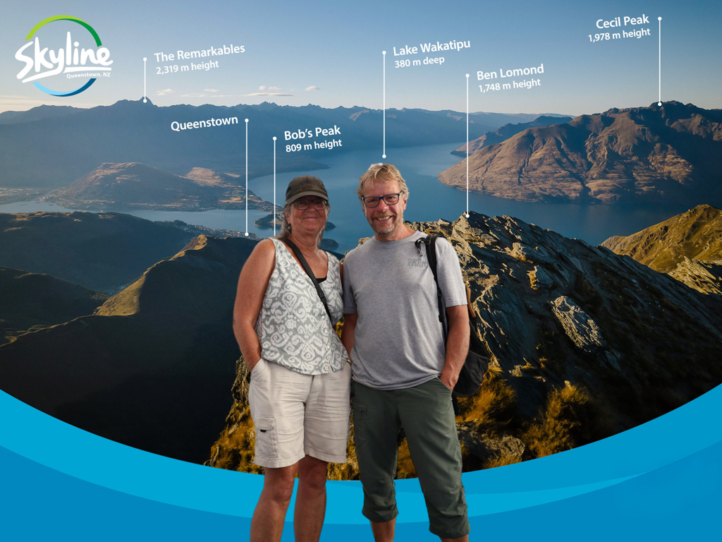 Marketing-Gag: Mit der Skyline Gondelbahn hoch über Queenstown