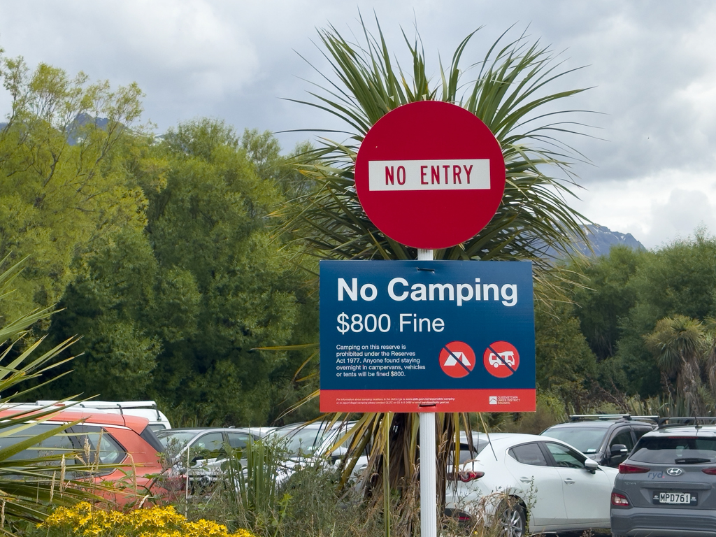 Hart geht Glenorchy gegen wildes Campieren vor - es kann sehr teuer werden...