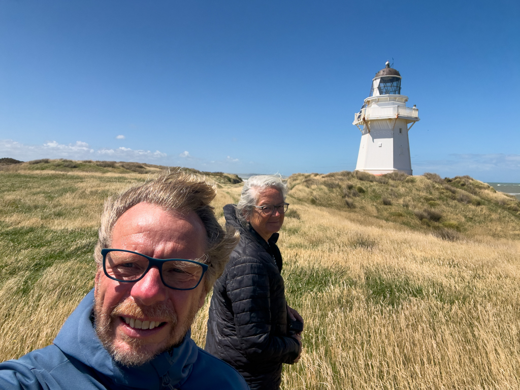 Selfie: JoMa am Waipapa Point Lighthouse