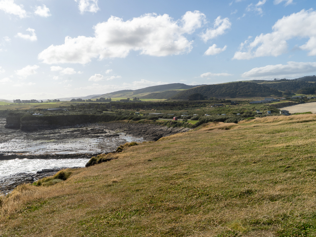 Von der Day Use Area aus können wir Manaaki sehen