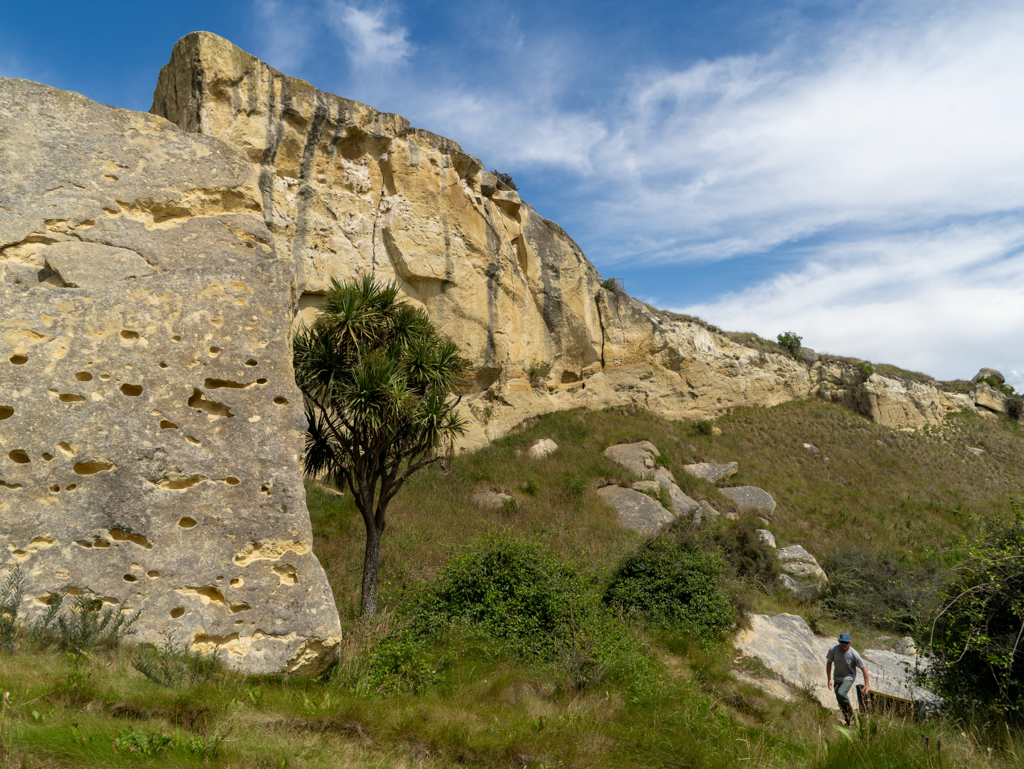 Mit Jo im Valley of the Whales unterwegs; wir kommen uns vor wie in Mexiko...