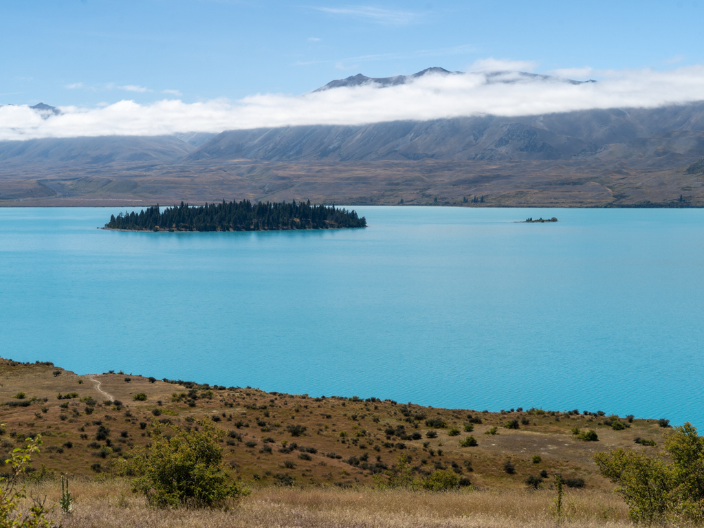 Motuariki Island im Lake Tekapo