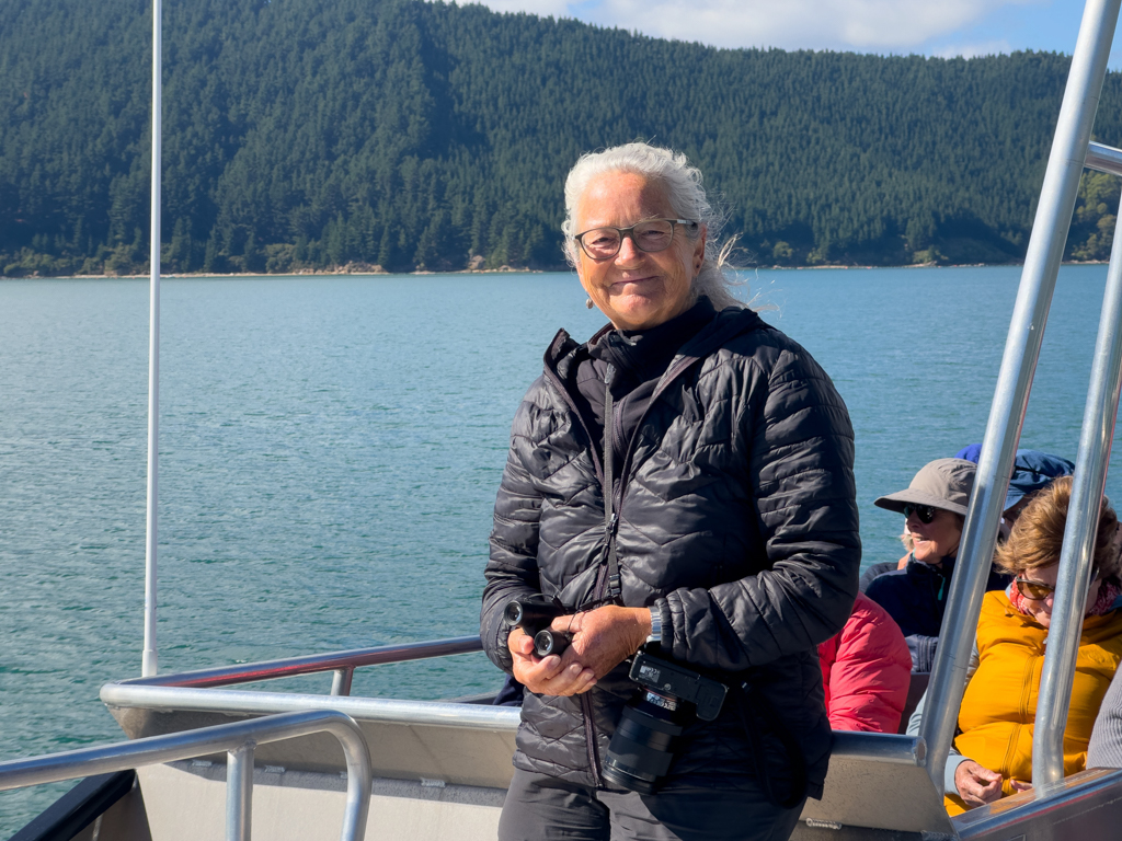 Auch Ma freut sich über den sonnigen Tag auf dem Sound