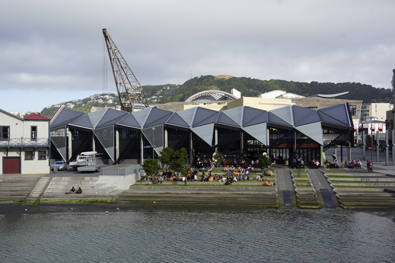 Wellington, live style am Hafen