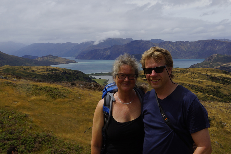 Ma und Jo, Wanderung am Diamond Lake, Wanaka