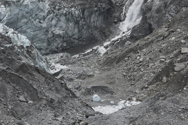 Am Gletschertor des Fox Glaciers