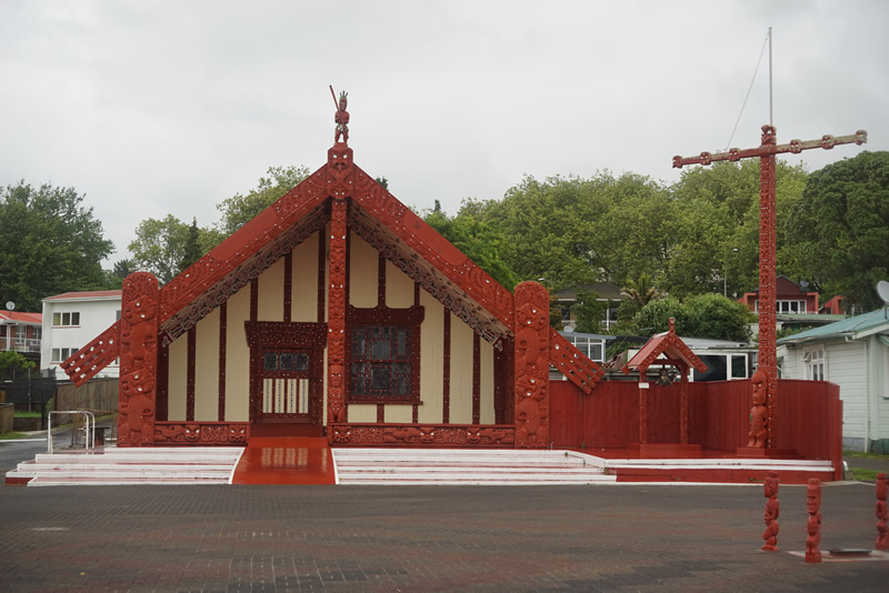 Marae - zeremonieller Versammlungsort von Maoris