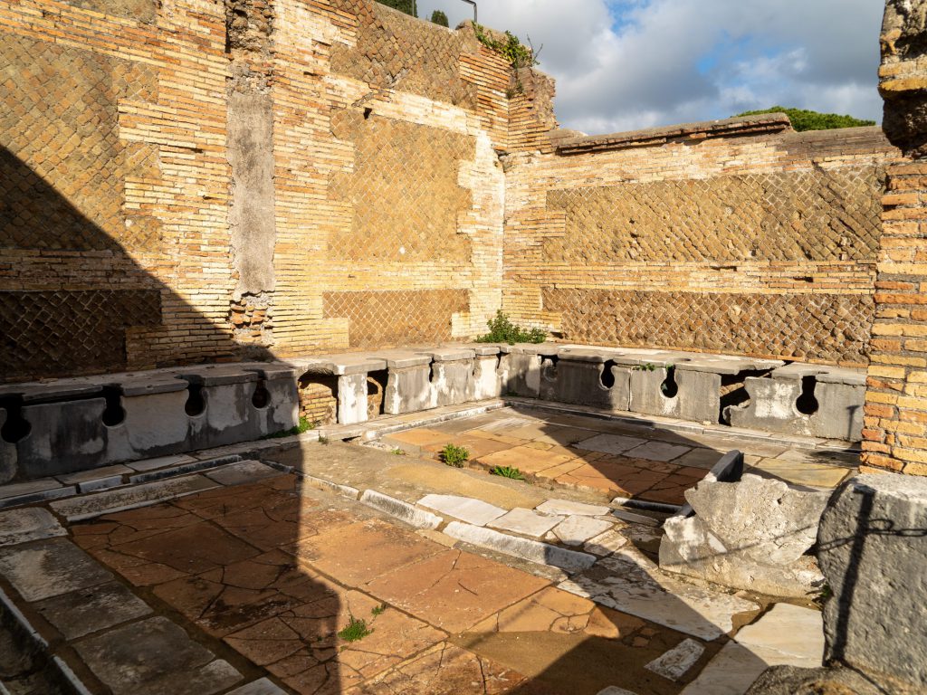 Latrinen, Ostia, Rom