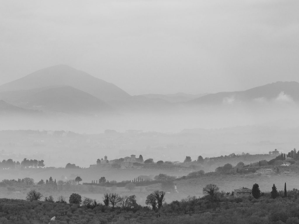 Hügel bei Assisi, Italien