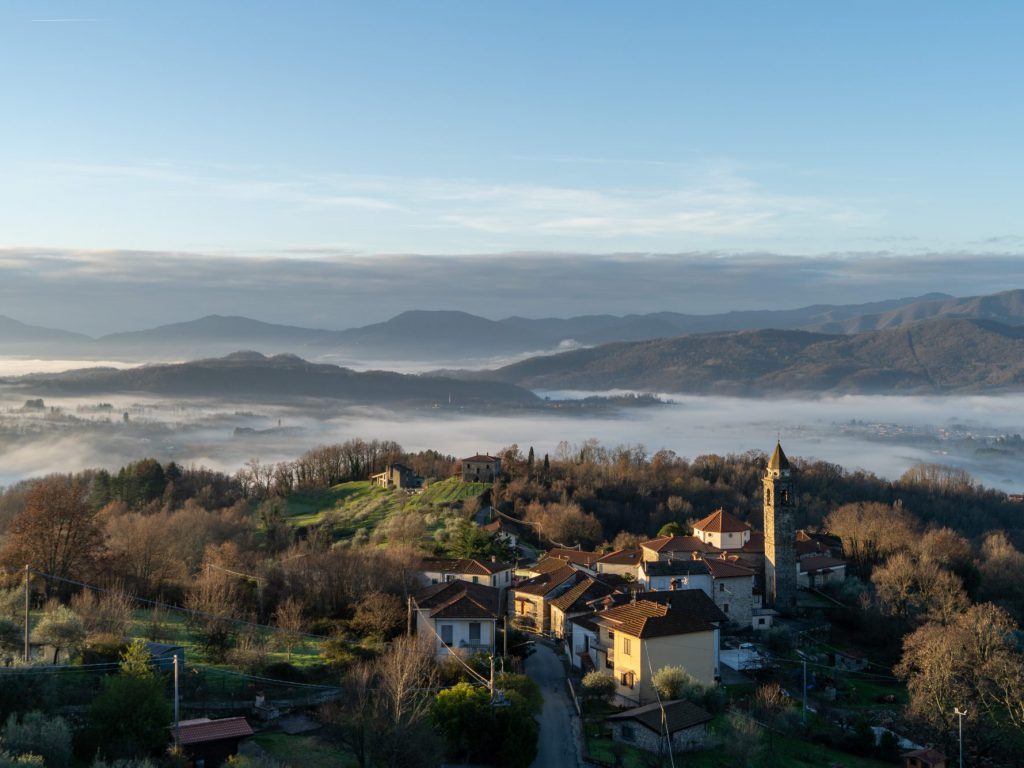 Aussicht von Orturano am Morgen