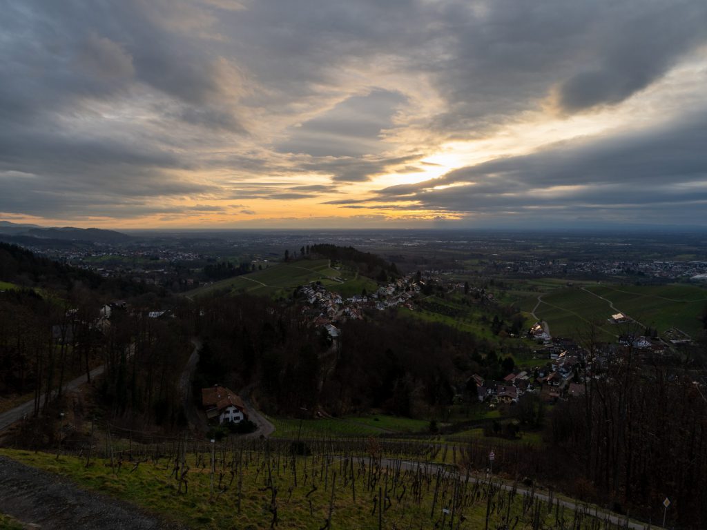 Aussicht von der Burg Windegg, Bühl