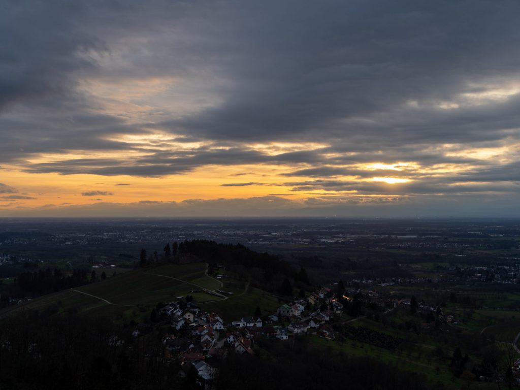 Aussicht von der Burg Windegg, Bühl