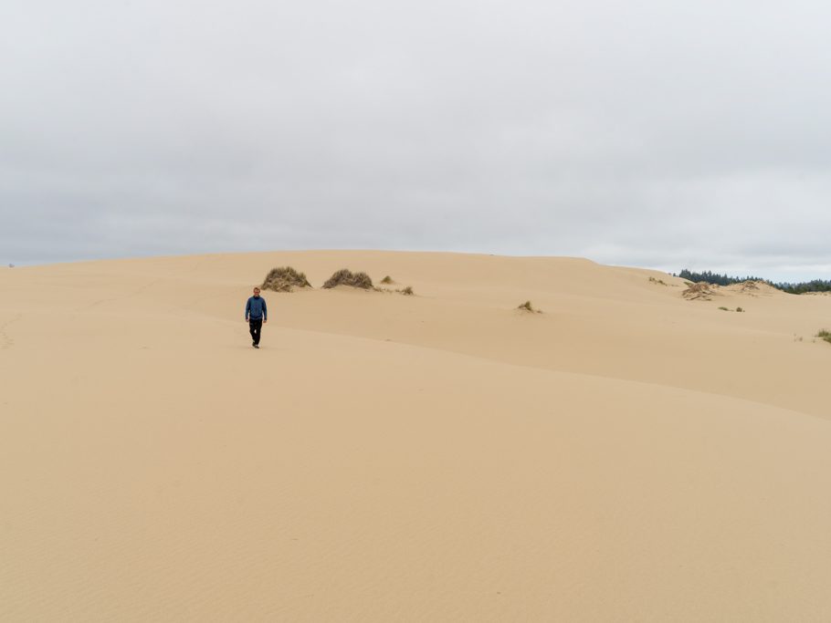 Riesige Dünen an der Küste Oregons