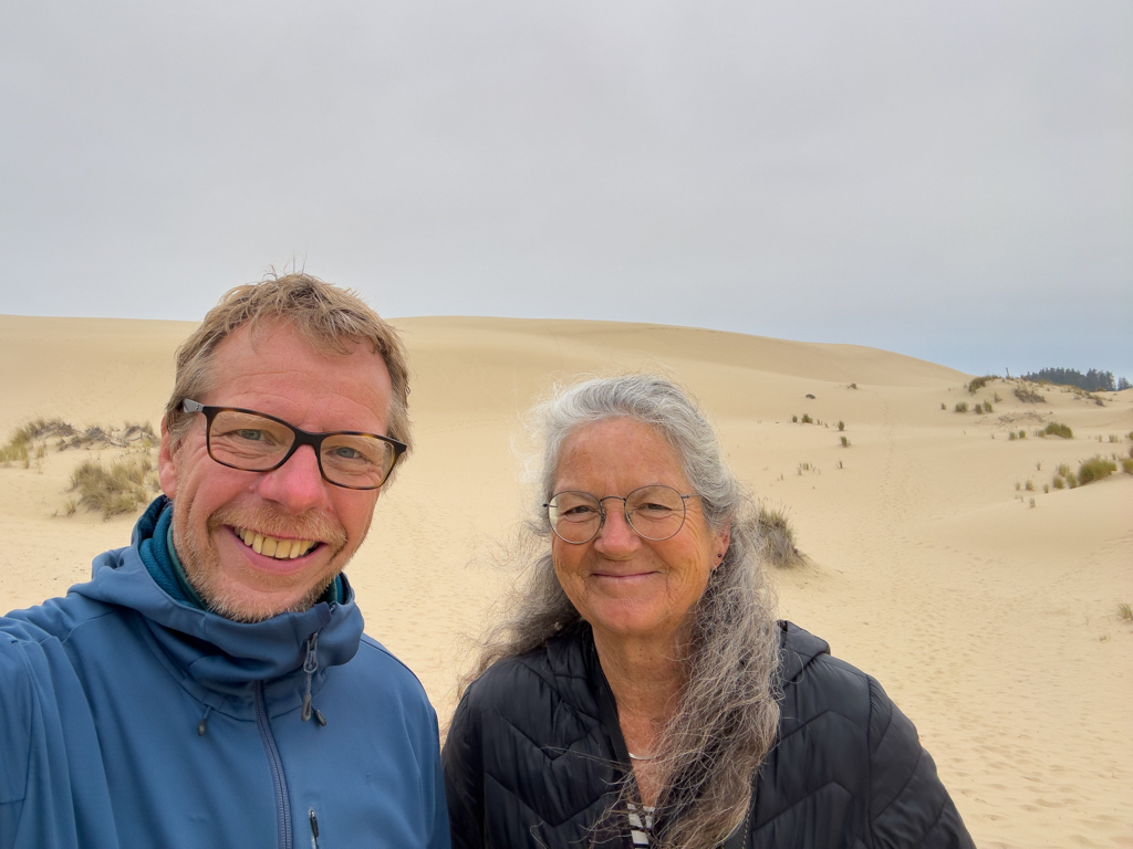 Bei den Dünen an der Küste Oregons