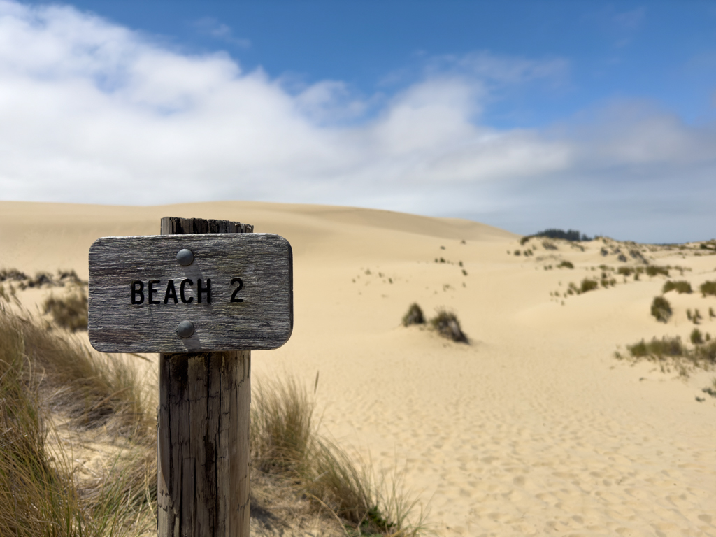 Dünen-Spaziergang zur Beach, 2 "heisse" und durstige Meilen!