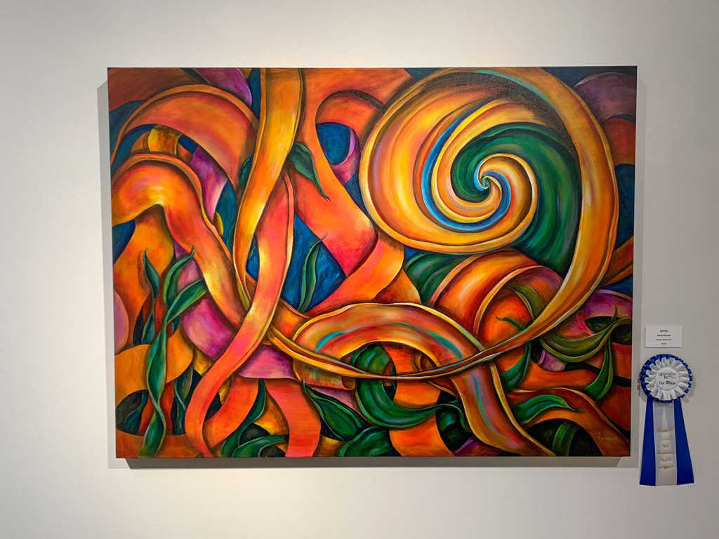 Coos Bay Museum mit Werken lokaler Künstler: Cindy Pinnock, North Bend, OR, "Caress"
