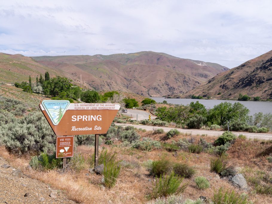 Spring Recreation Area am Snake River bei Huntington