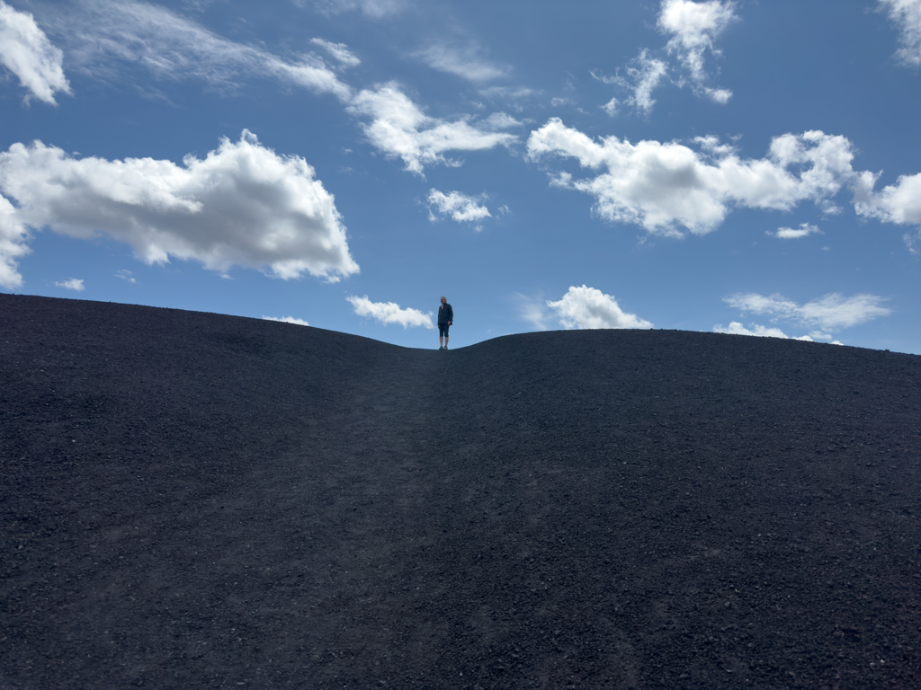 Ma auf dem "Inferno Cone", 1884 m