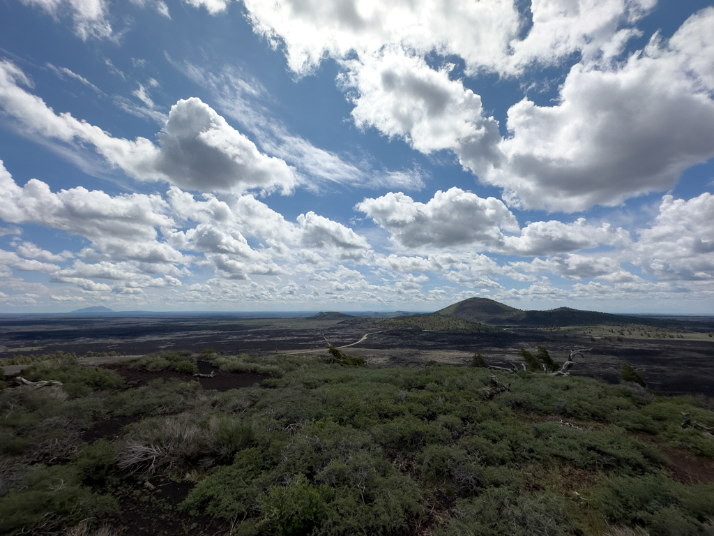 Aussicht vom Inferno Cone, Craters of the Moon National Monument, Idaho