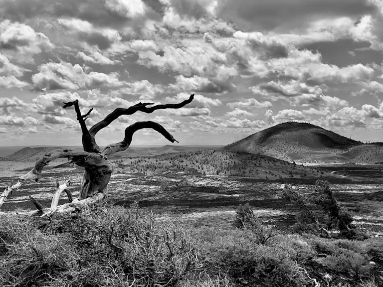 Black & White, Aussicht vom Inferno Cone, Craters of the Moon National Monument, Idaho