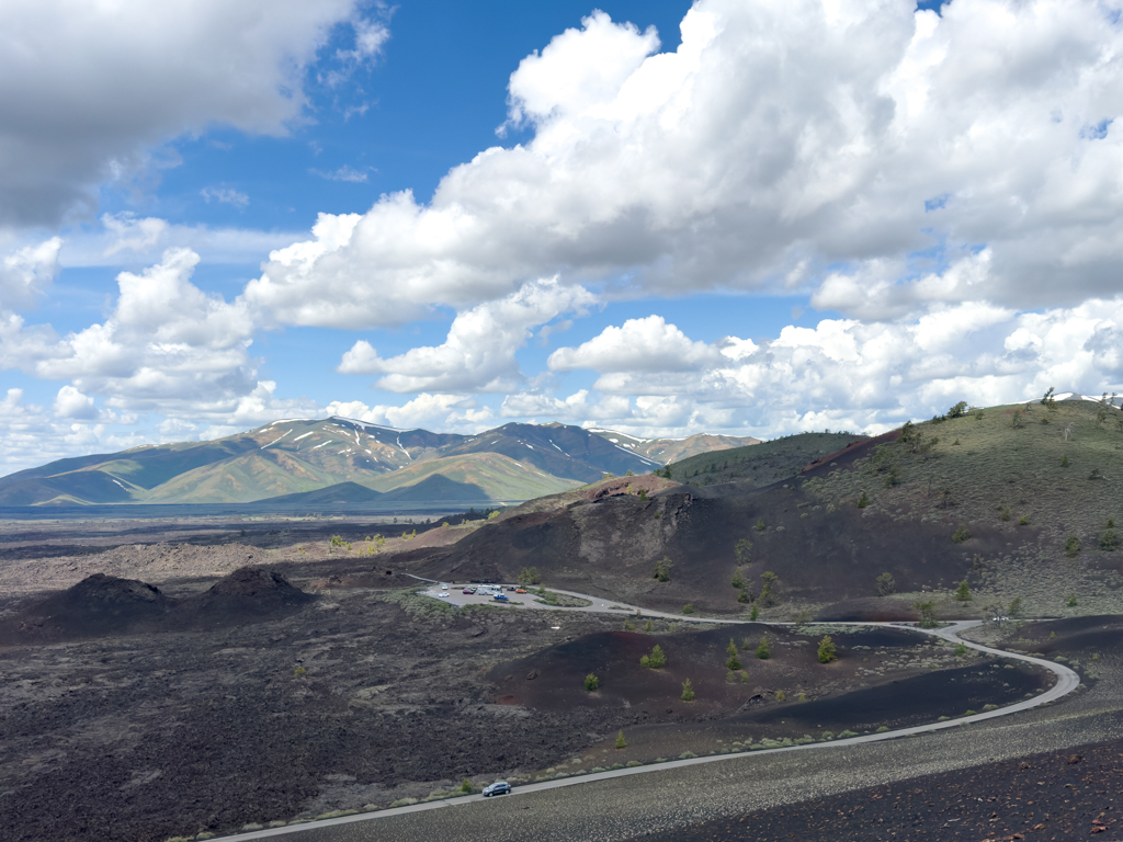 Aussicht vom Inferno Cone, Craters of the Moon National Monument, Idaho