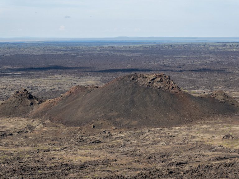 Aussicht vom Inferno Cone auf die Spatter Cones