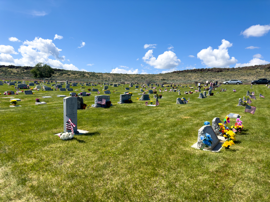 Memorial Day, geschmückter Friedhof in Carey, Idaho