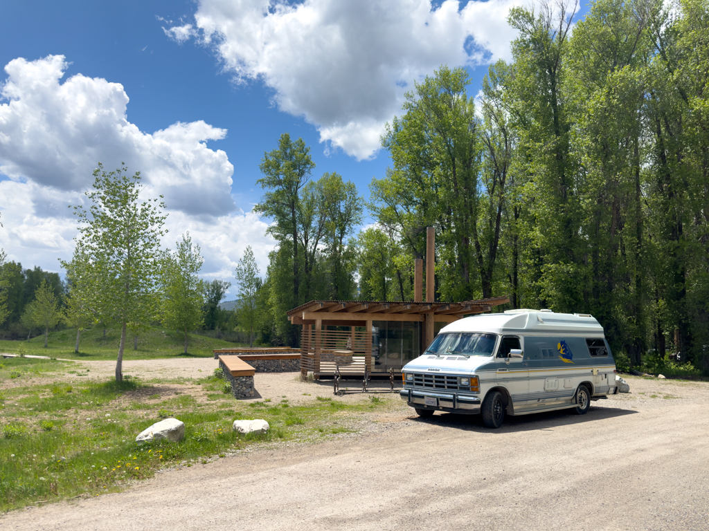 Martha im Rendevouz-Park am Snake River im Teton Valley "Jackson Hole"