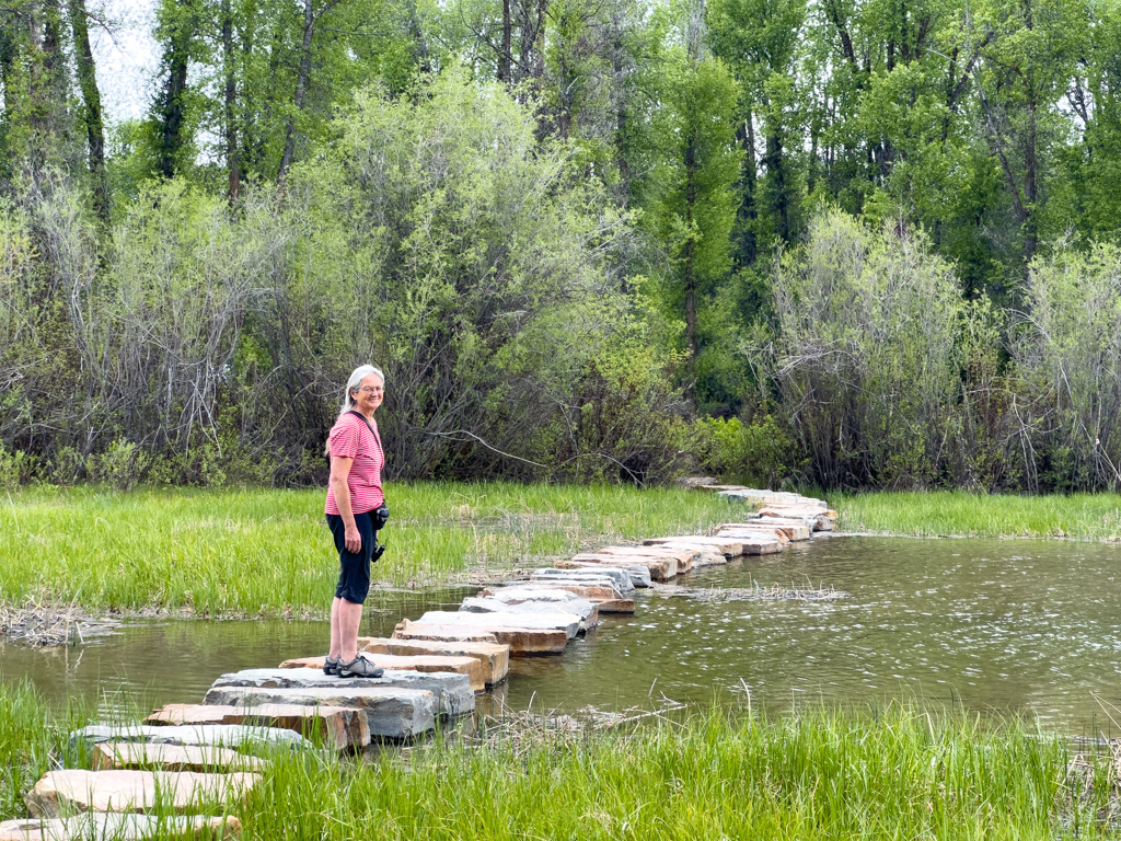 Sehr schön und abwechslungsreich gestalteter Rendevous-Park am Snake River im Teton Valley