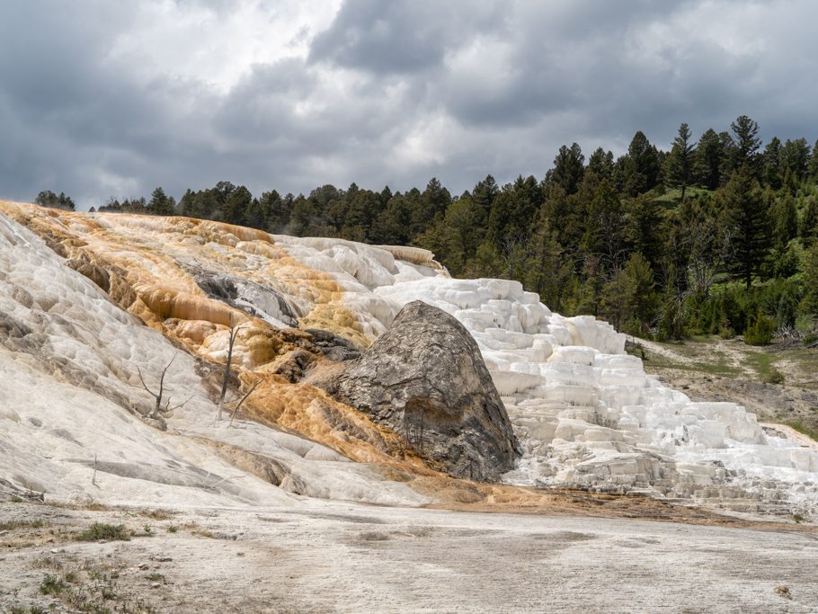 Mammoth Hot Springs und Sinterterrassen