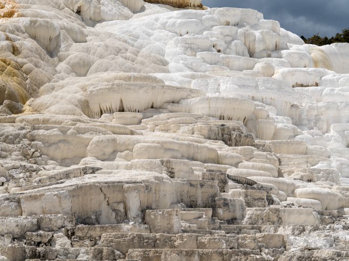 Mammoth Hot Springs und Sinterterrassen