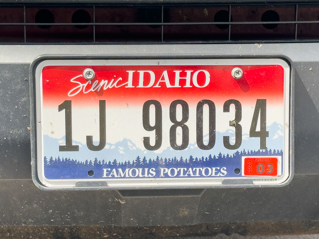 Nummernschild: Scenic Idaho - Famous Potatoes