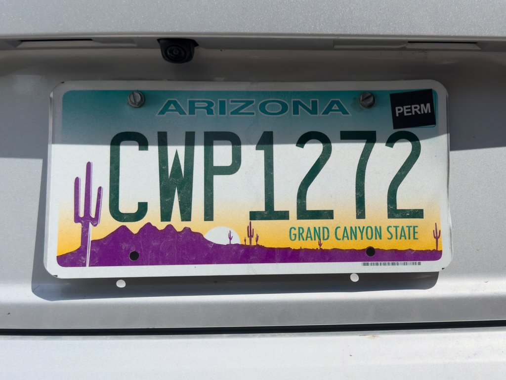 Nummernschild: Arizona - Grand Canyon State