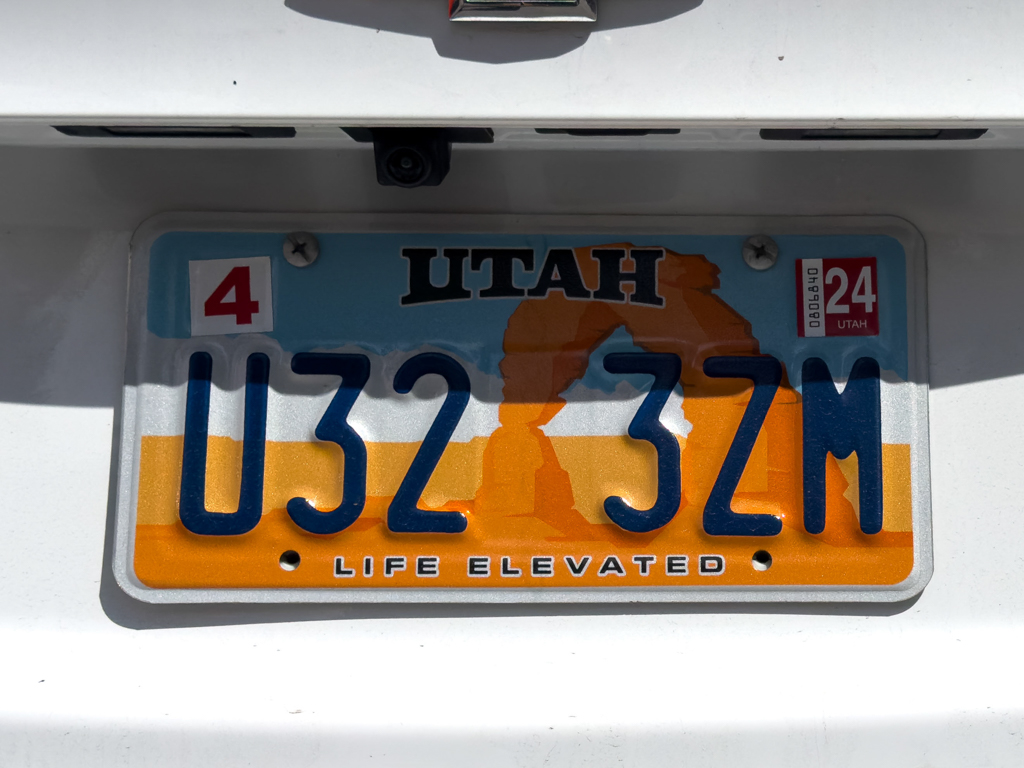 Nummernschild: Utah - Life Elevated