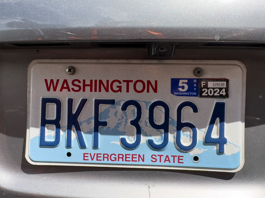 Nummernschild: Washington - Evergreen State