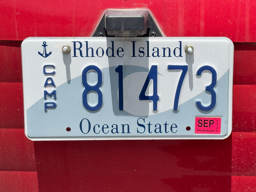 Nummernschild: Rhode Island - Ocean State
