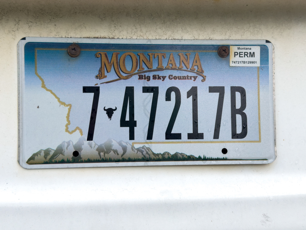 Nummernschild: Montana - Big Sky Country