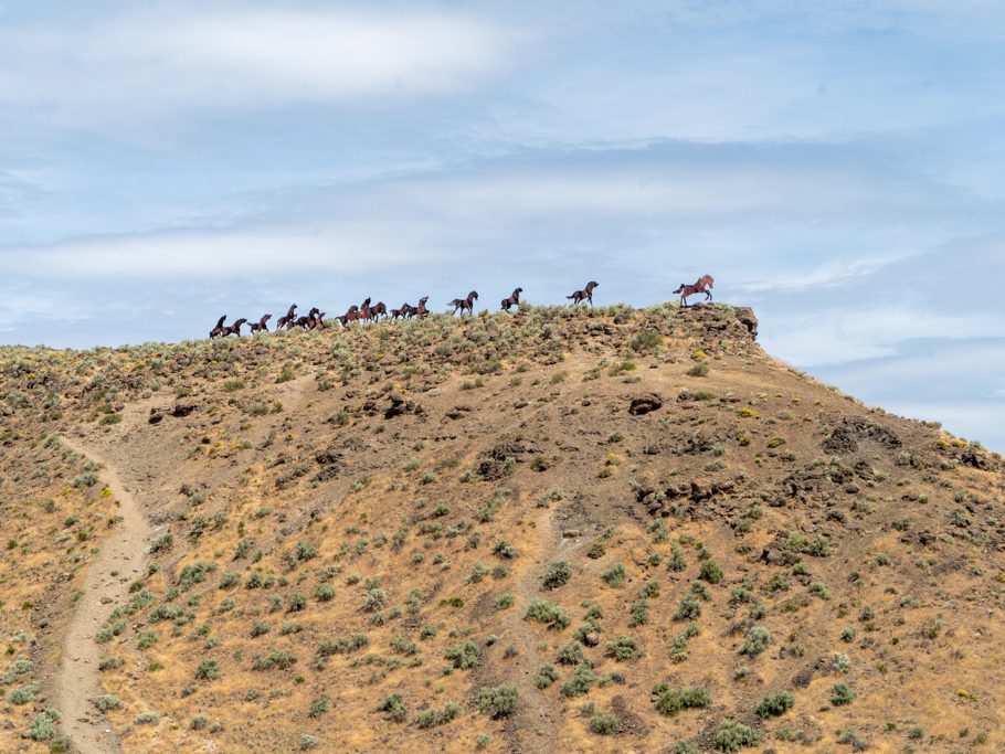 The Twelve Horse Monument, Vantage, Columbia River