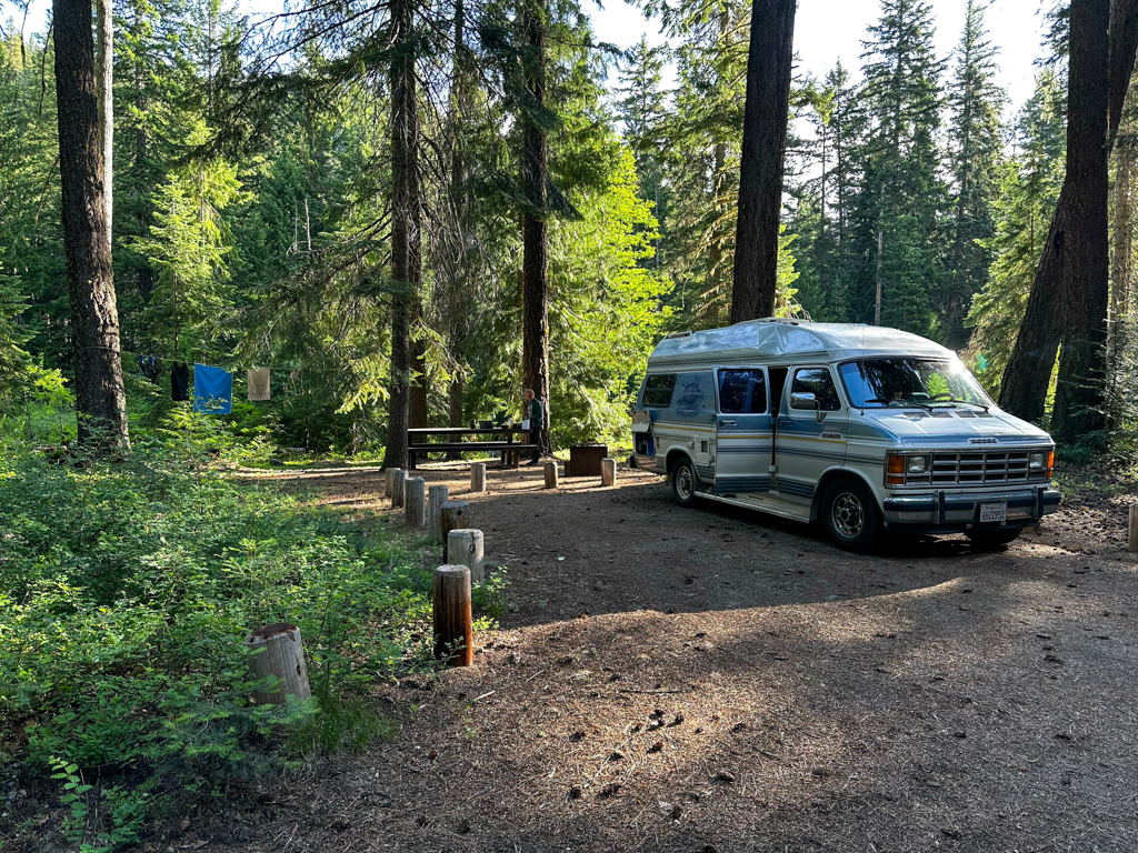 Zeltplatz am American River