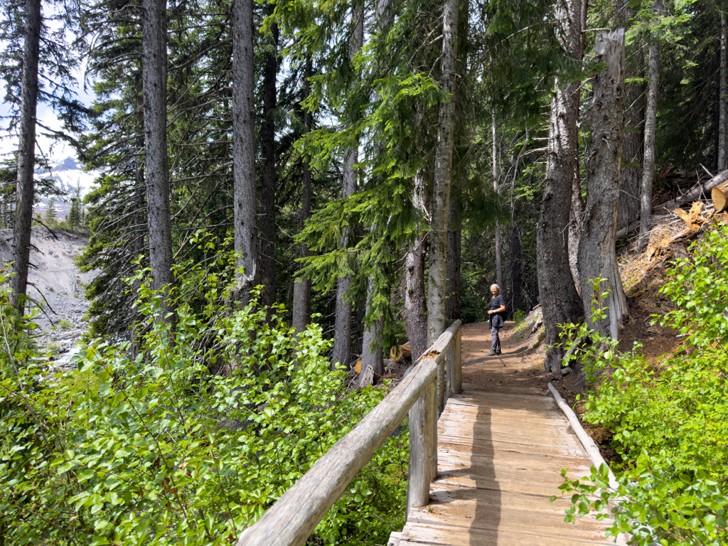 Ma auf dem Glacier Basin Trail