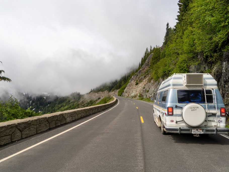 Fahrt auf den Chinook Pass