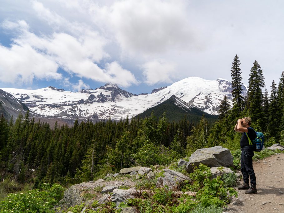 Jo auf dem Glacier Basin Trail