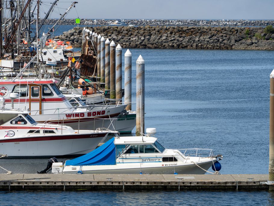 Boote im Hafen von Neah Bay