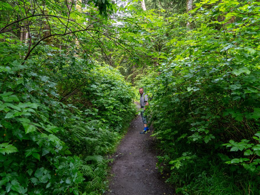 Jo auf dem Trail nach Cape Alava