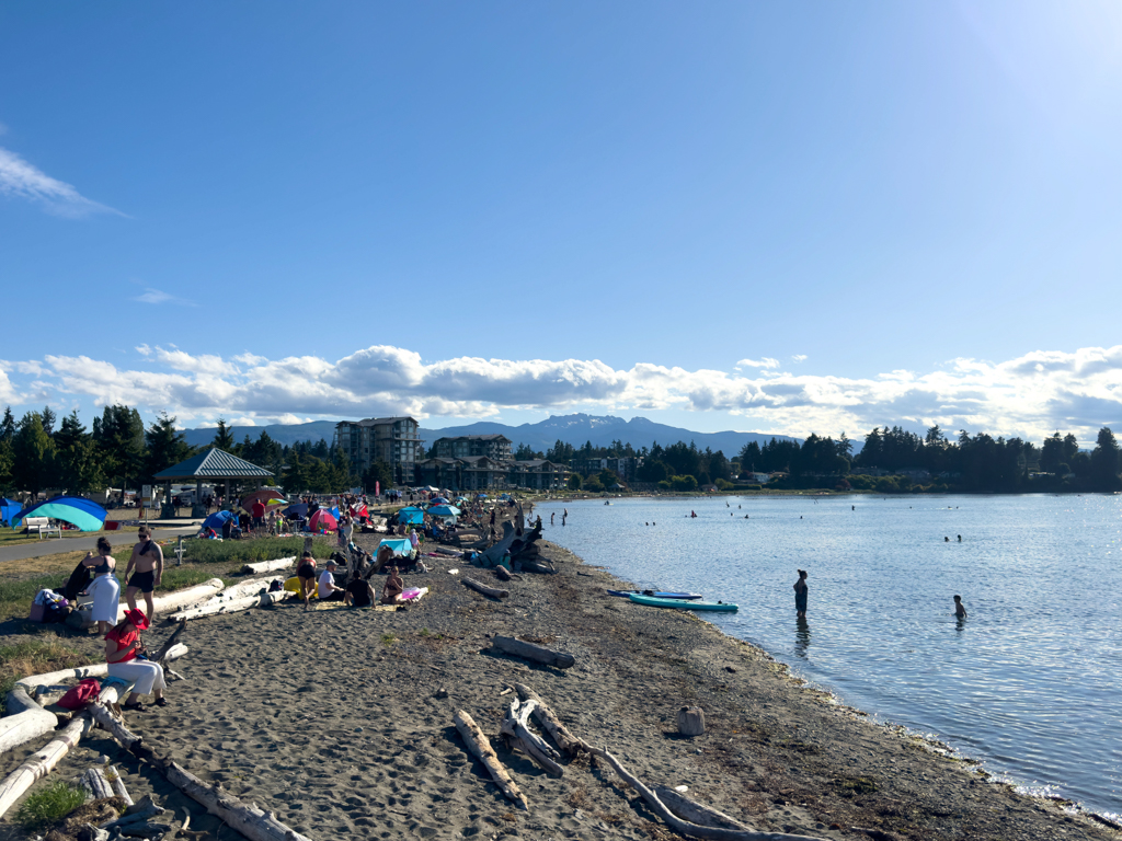 In Parksville am Strand wird der Canada Day gefeiert, den Nationalfeiertag am 1. Juli