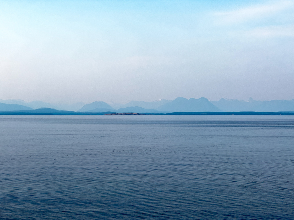 Ausblick auf das Festland in Kanada