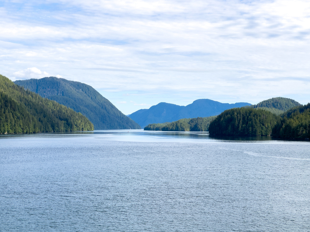 Inside Passage zwischen Port Hardy und Prince Ruppert, Britisch Columbia, Kanada