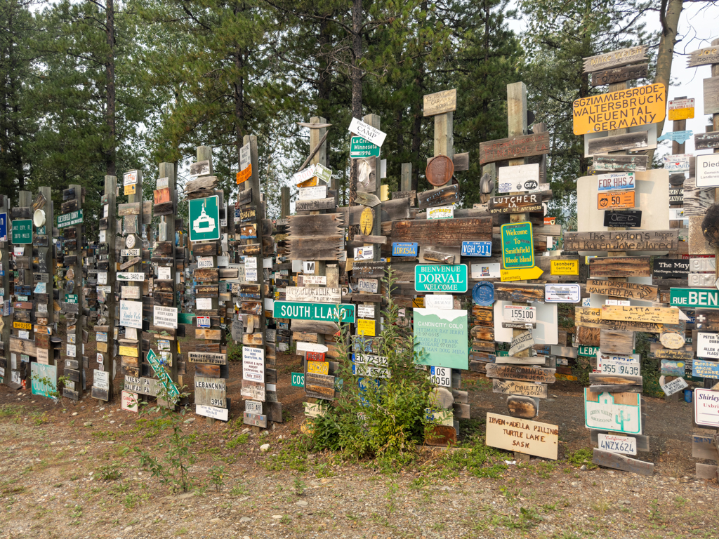 Sign Post Forest in Watson Lake