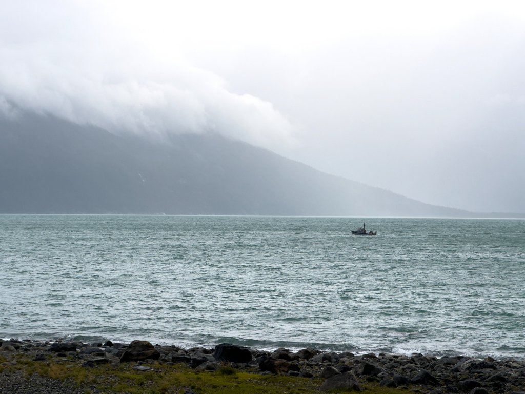 Regenwetter am Meer